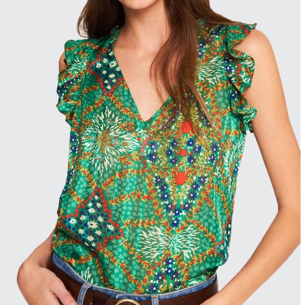 BA&SH Haby Reversible Blouse | Size XS (US 4) | Good Pre-Owned Condition